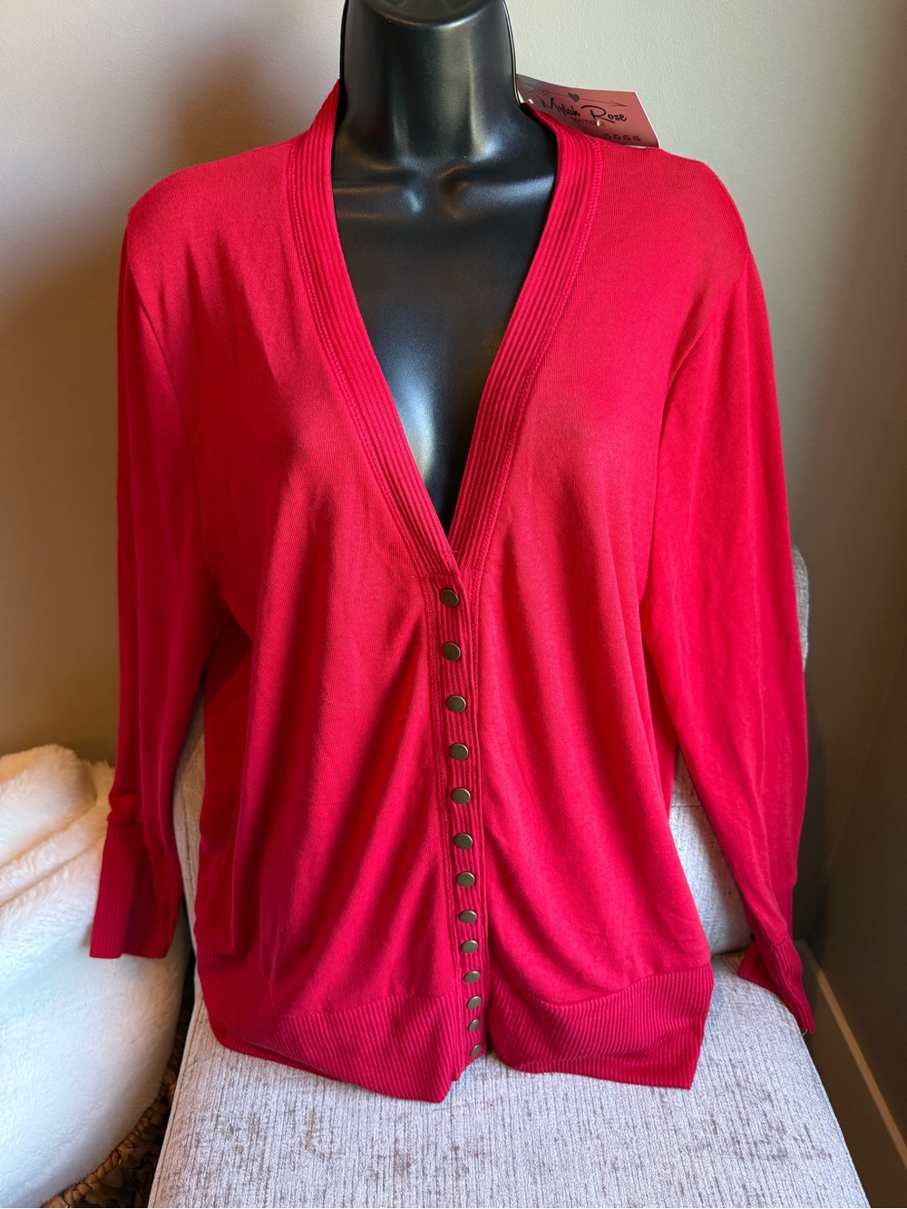 Zenana Outfitters Snap Down Full Sleeve Cardigan